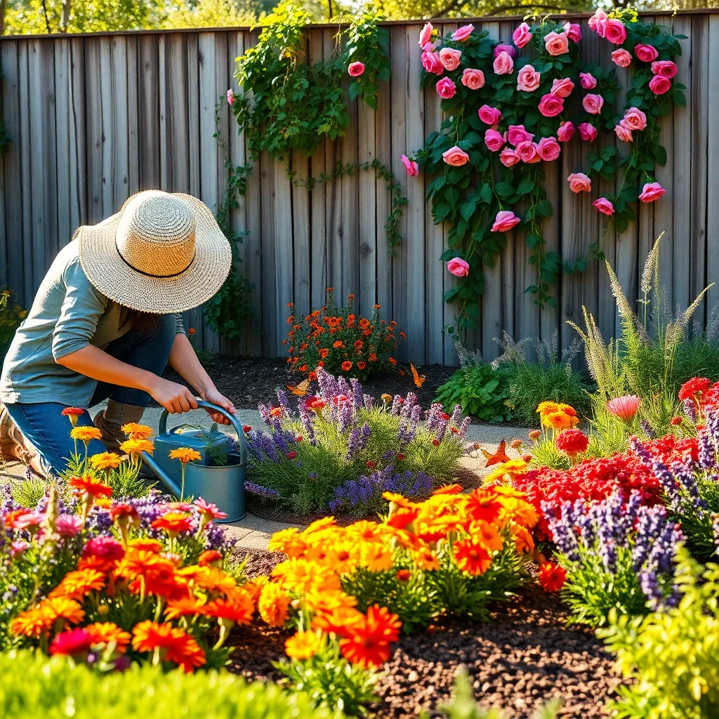 Maintaining Your DIY Flower Bed