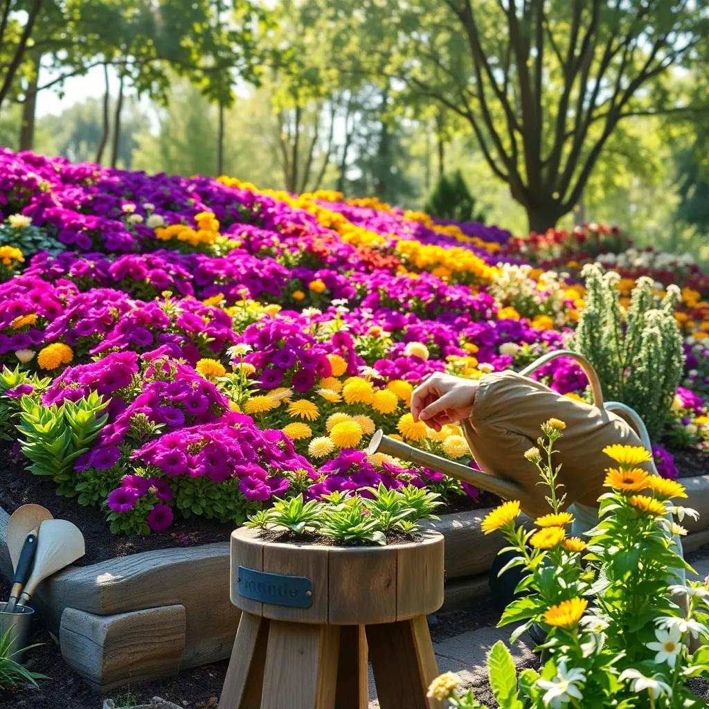 Crafting a Tiered Flower Bed
