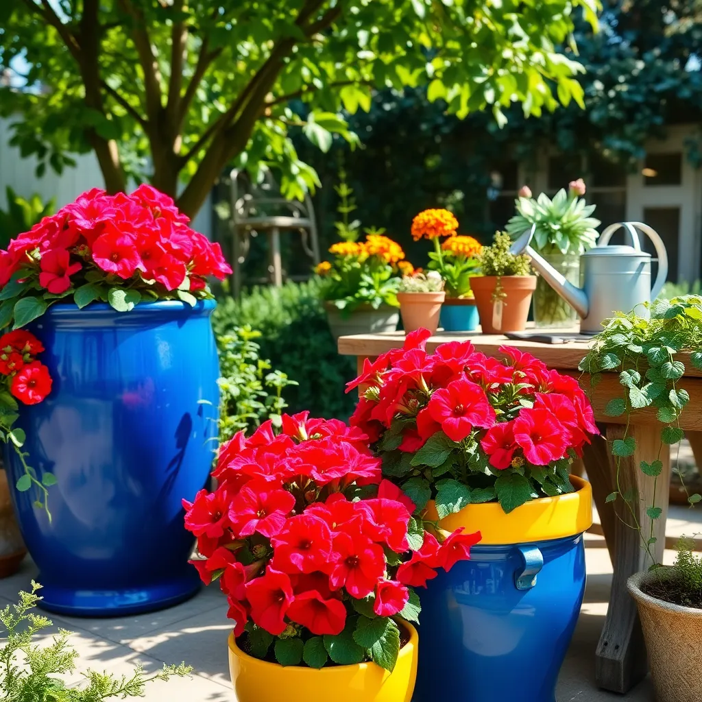Experiment with Colorful Pot Arrangements