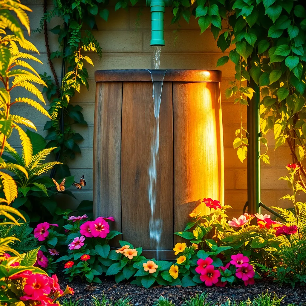 Collect Rainwater in Barrels
