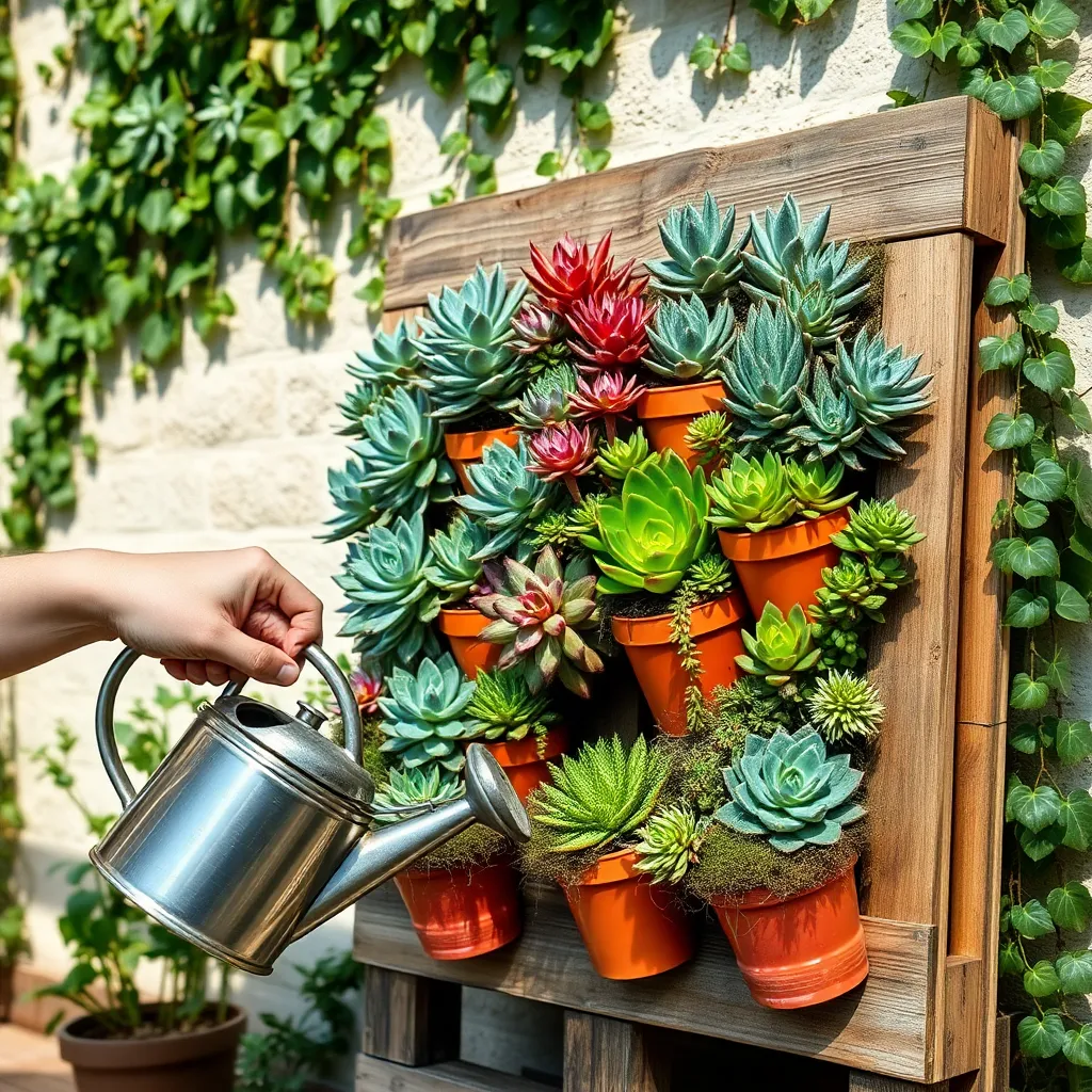 Creating Vertical Succulent Displays