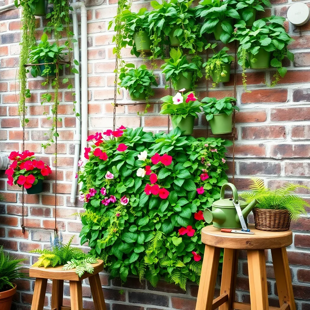 Vertical Gardens for Limited Areas