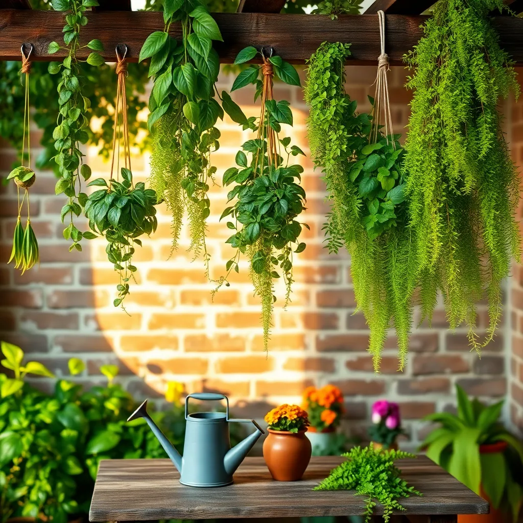Hang Plants from Ceiling Hooks