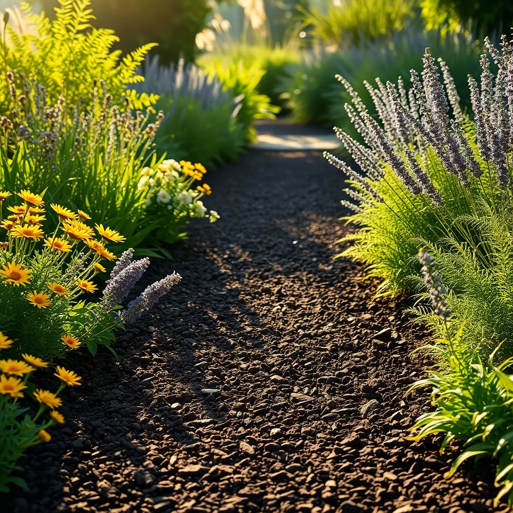 Using Mulch for Natural Paths