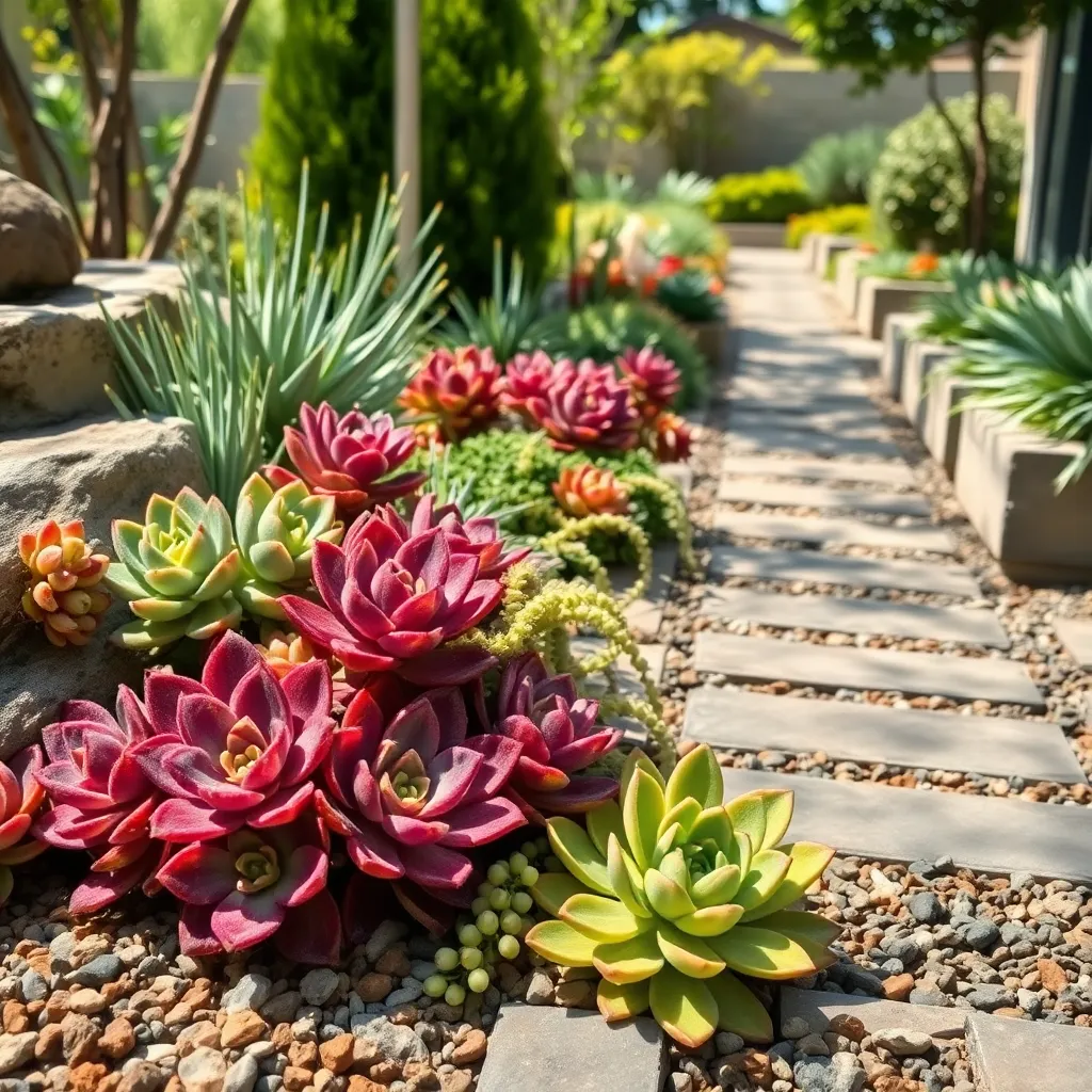Integrating Succulents with Hardscapes