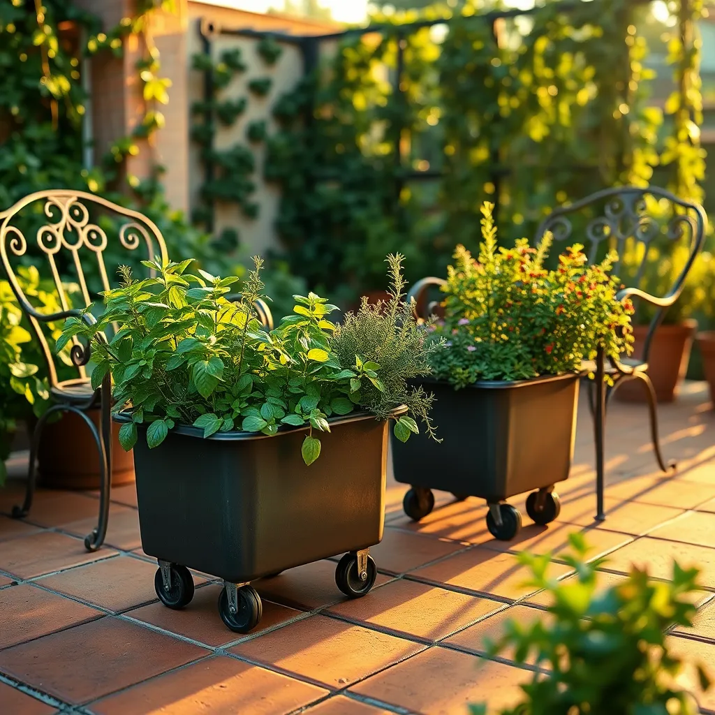 Add Movable Herb Planters
