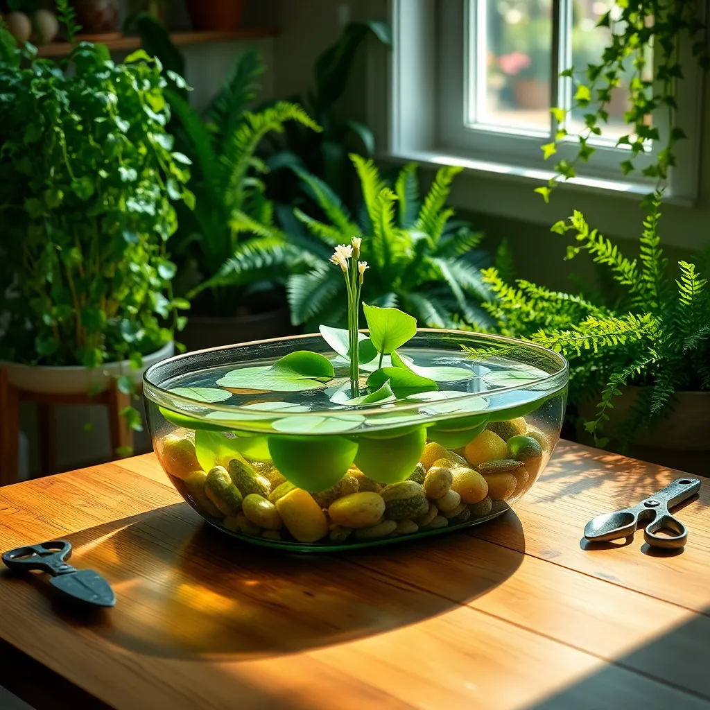 Constructing a Tabletop Water Garden