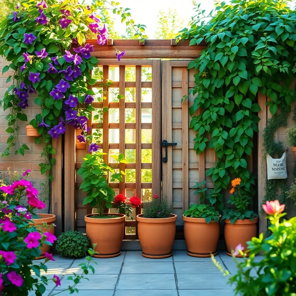 Create a DIY Trellis Wall