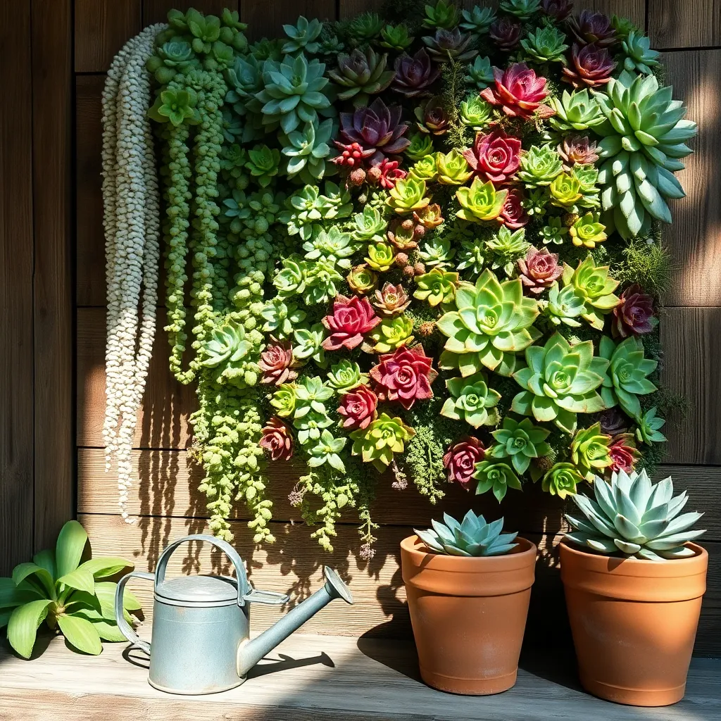 Maintaining Vertical Succulent Gardens