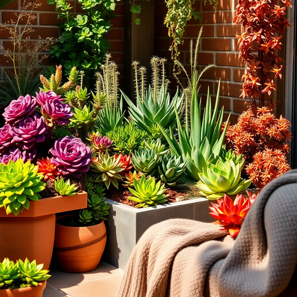 Designing with Colorful Succulents