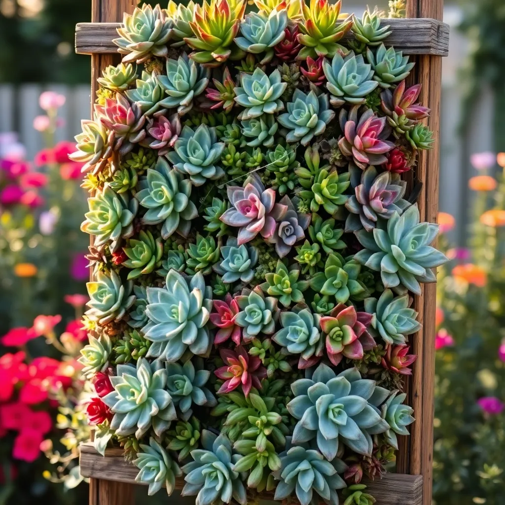 Incorporating Succulents in Vertical Gardens