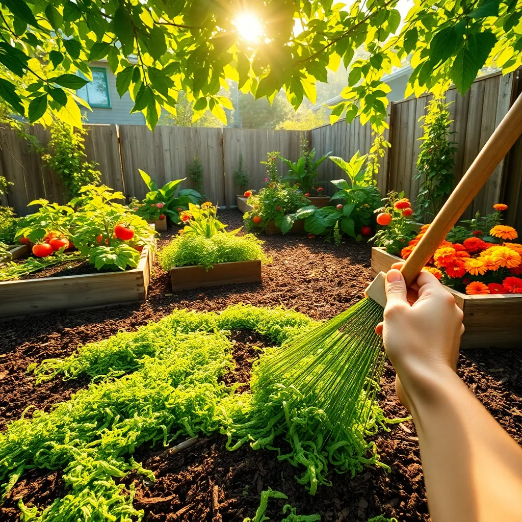 Create Mulch from Grass Clippings