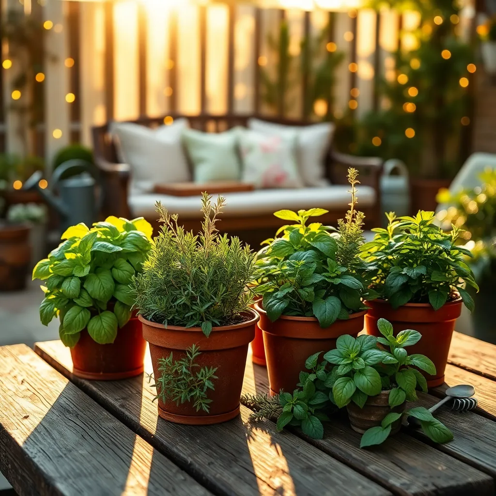 Incorporate Edible Herb Pots