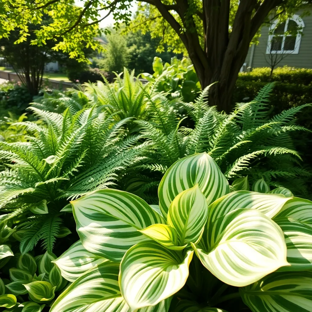 Creating Depth with Variegated Plants