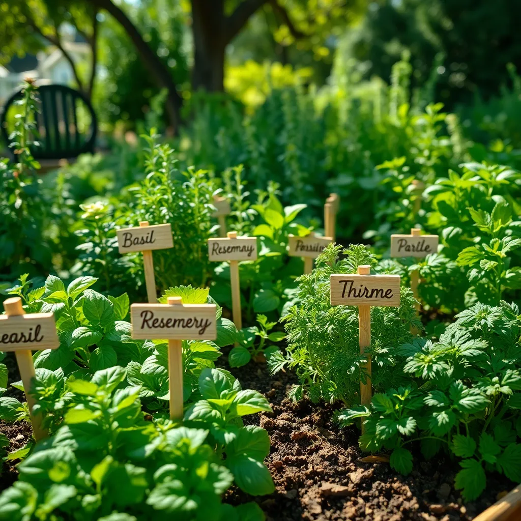 Label Each Herb with Markers
