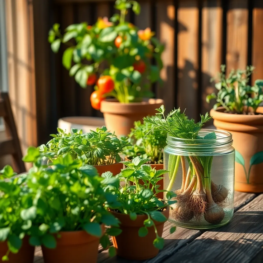 Grow Herbs from Kitchen Scraps