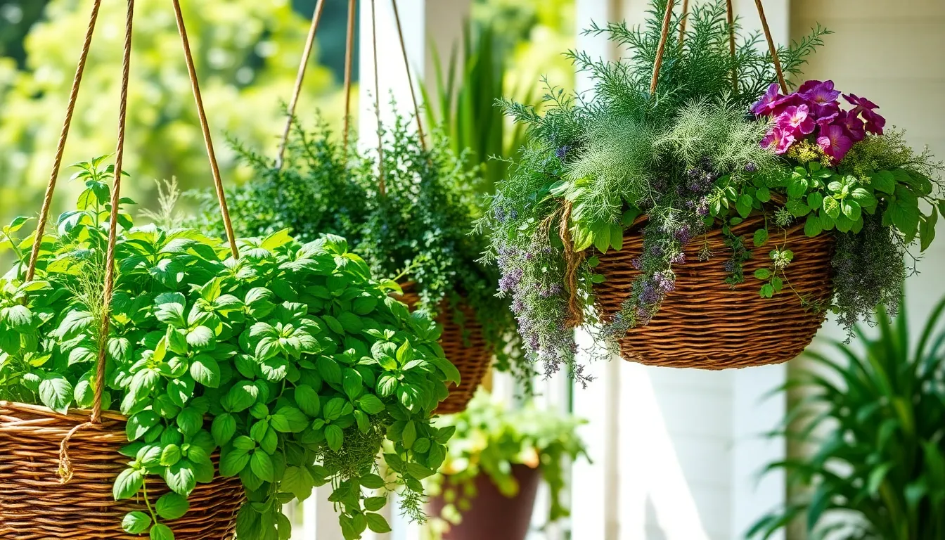 How to Grow Herbs in Hanging Baskets