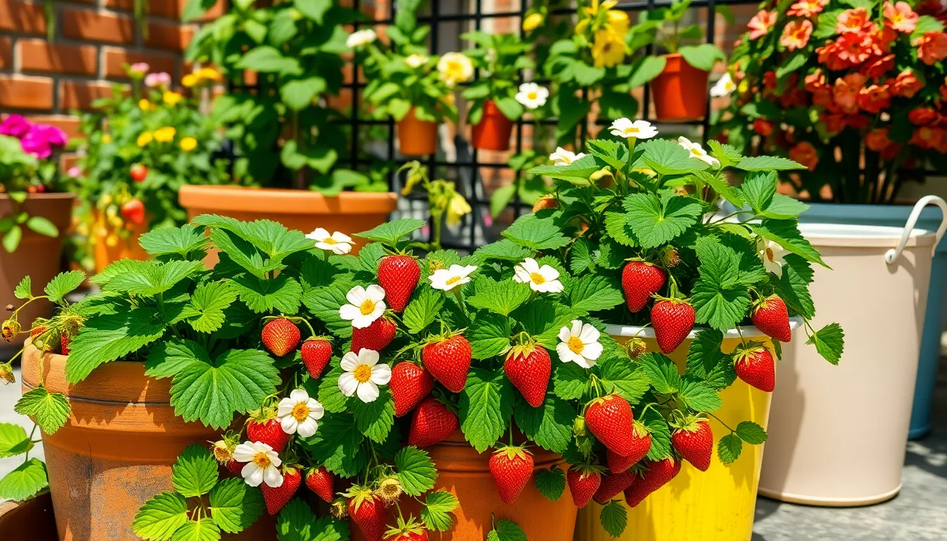 How to Grow Strawberries in Containers