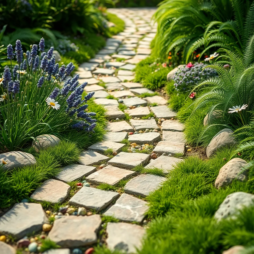 Add Pathways with Natural Stones
