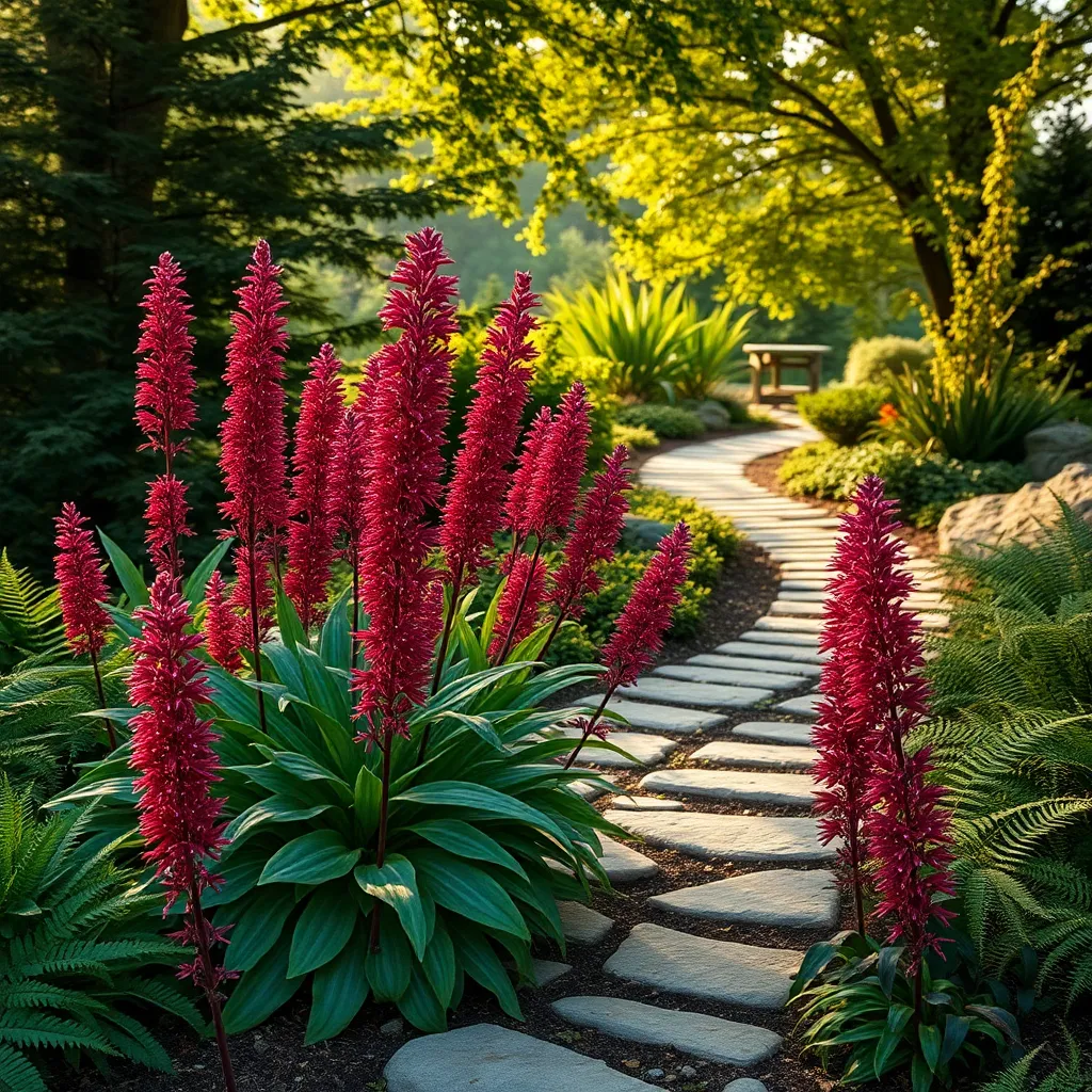 Astilbe 'Fanal' (Astilbe x arendsii)