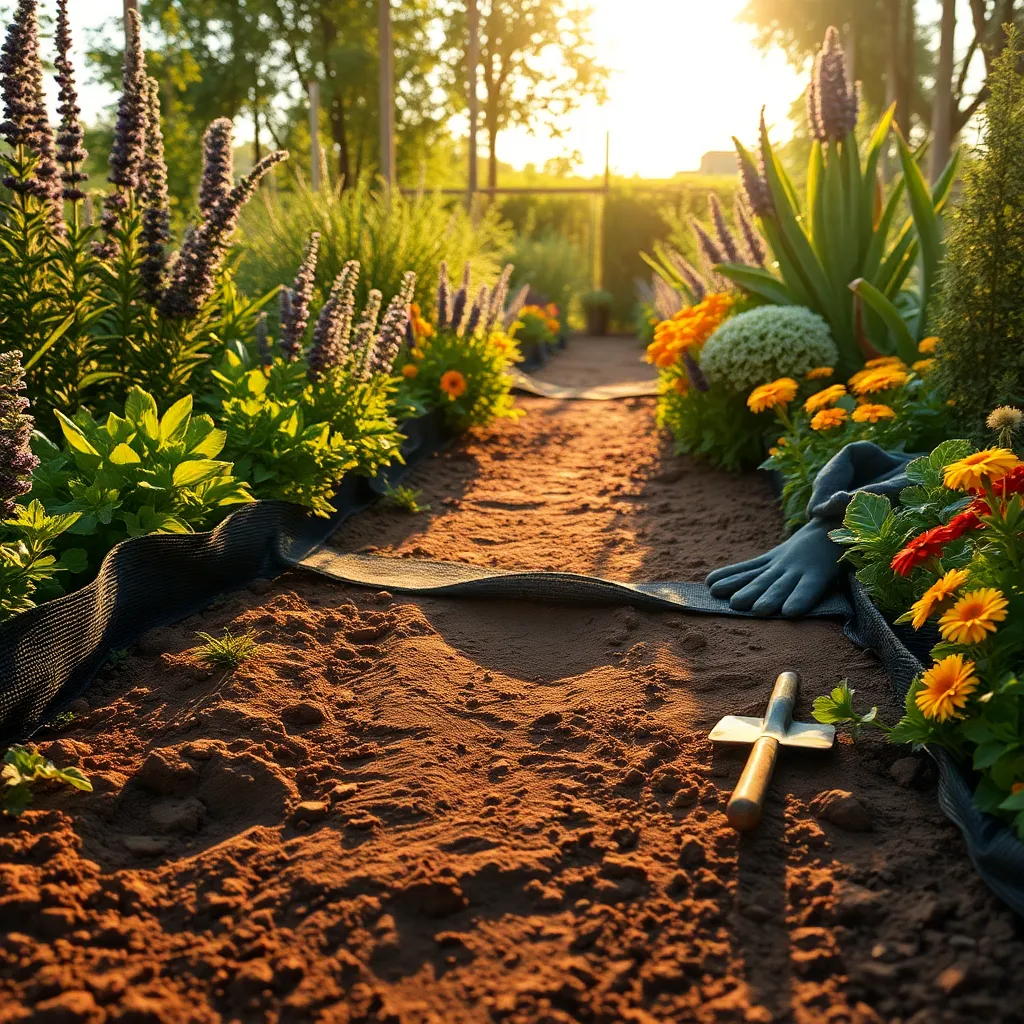 Lay Down Weed Barrier