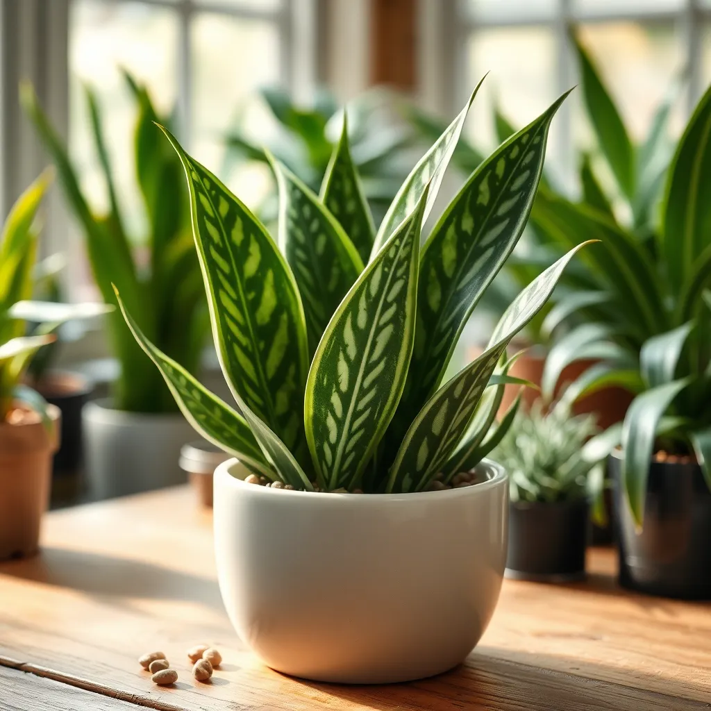 Snake Plant 'Bird's Nest' (Sansevieria trifasciata 'Hahnii')