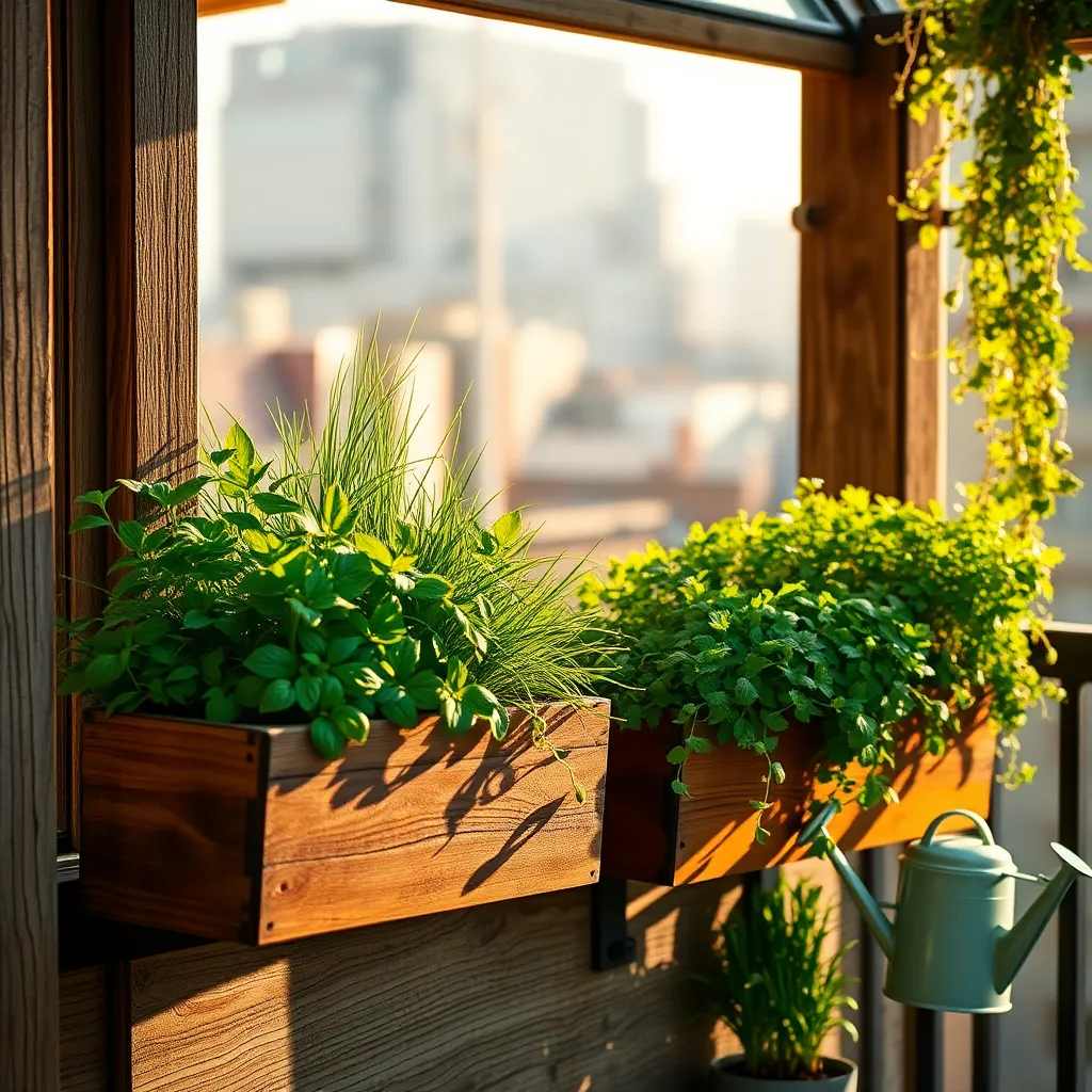 Grow Herbs in Window Boxes