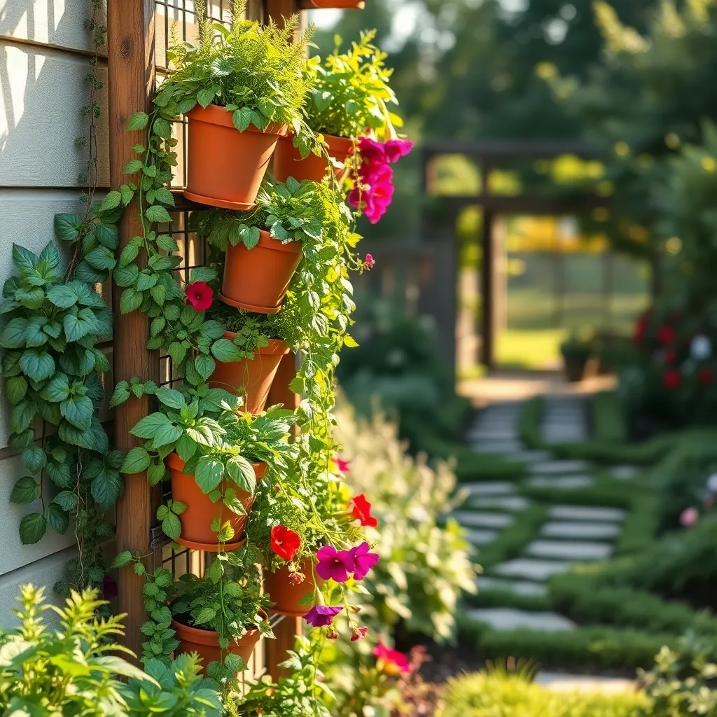 Plant and Arrange Vertically