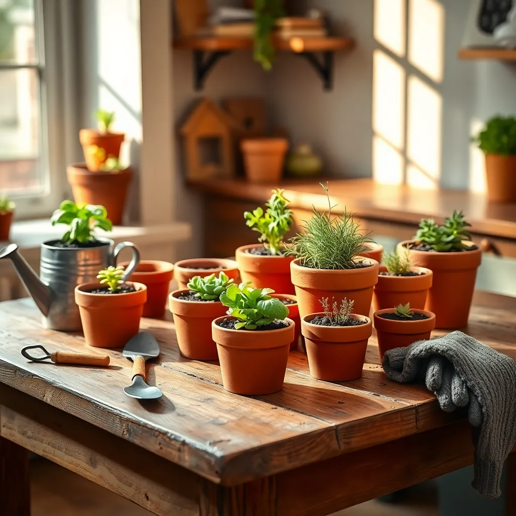 Prepare Indoor Planting Containers