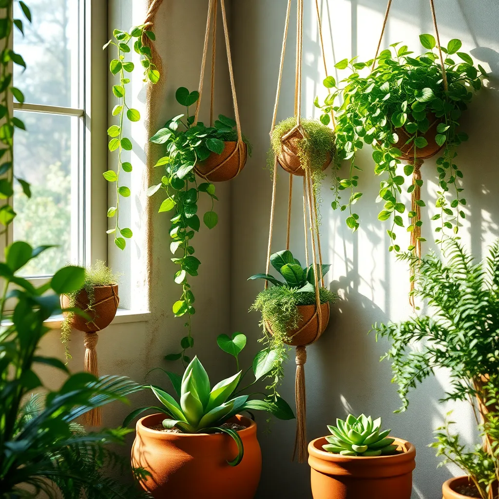 Crafting Space-Saving Plant Holders