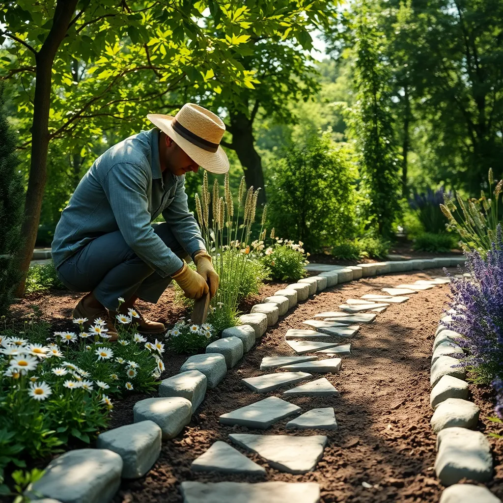 Install Edging Materials