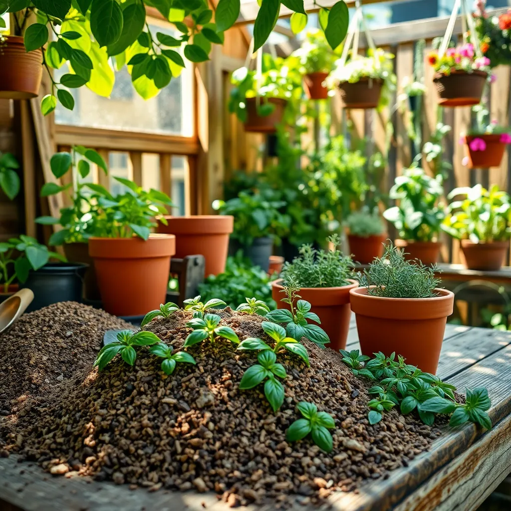 Prepare Well-Draining Potting Mix