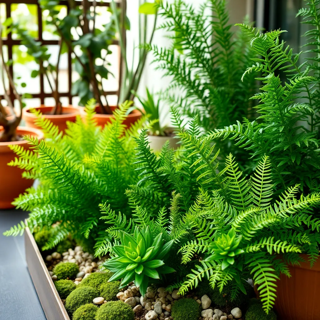 Shade-Tolerant Ferns (Lush Green in Low Light)