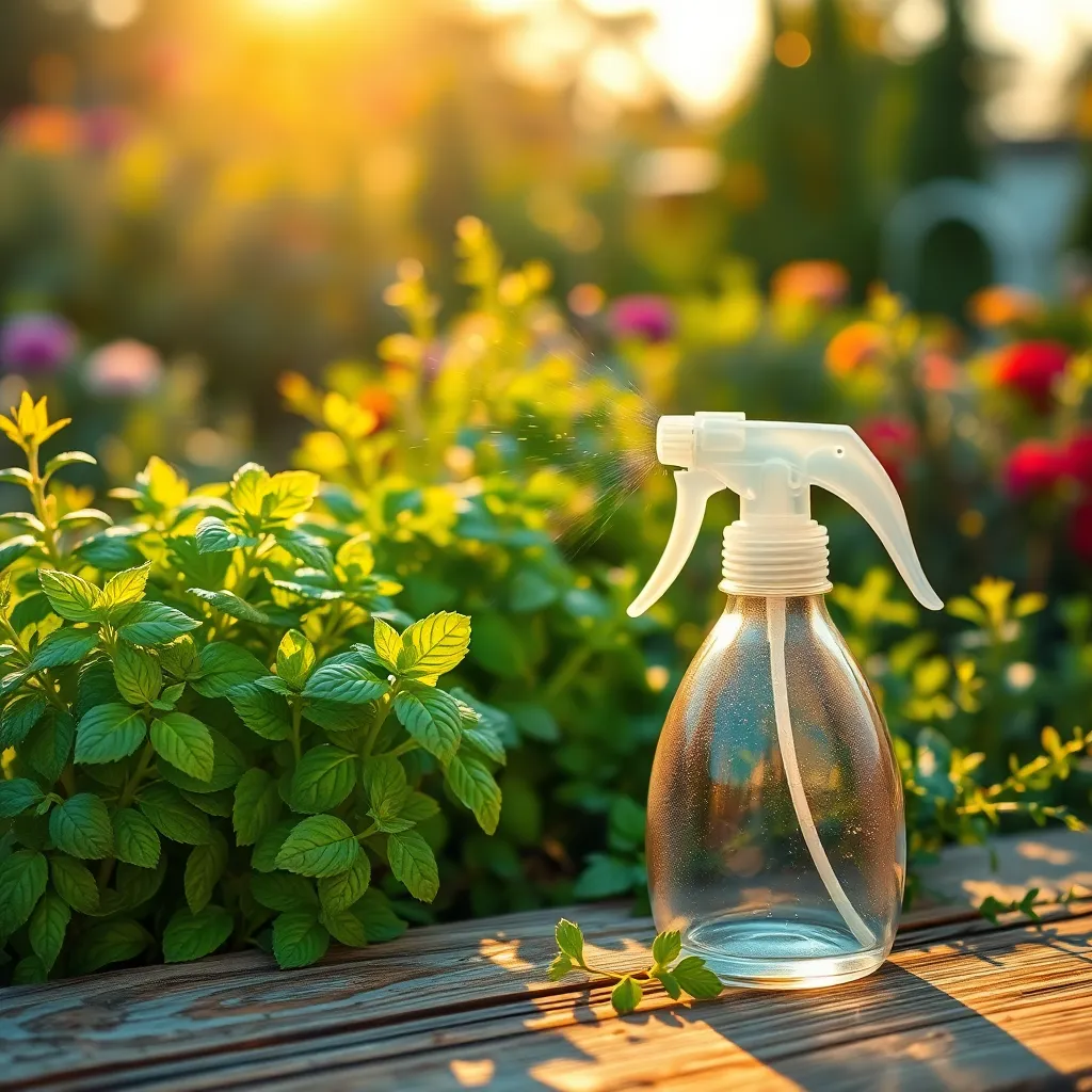 Keeping Herbs Healthy with a Sprayer