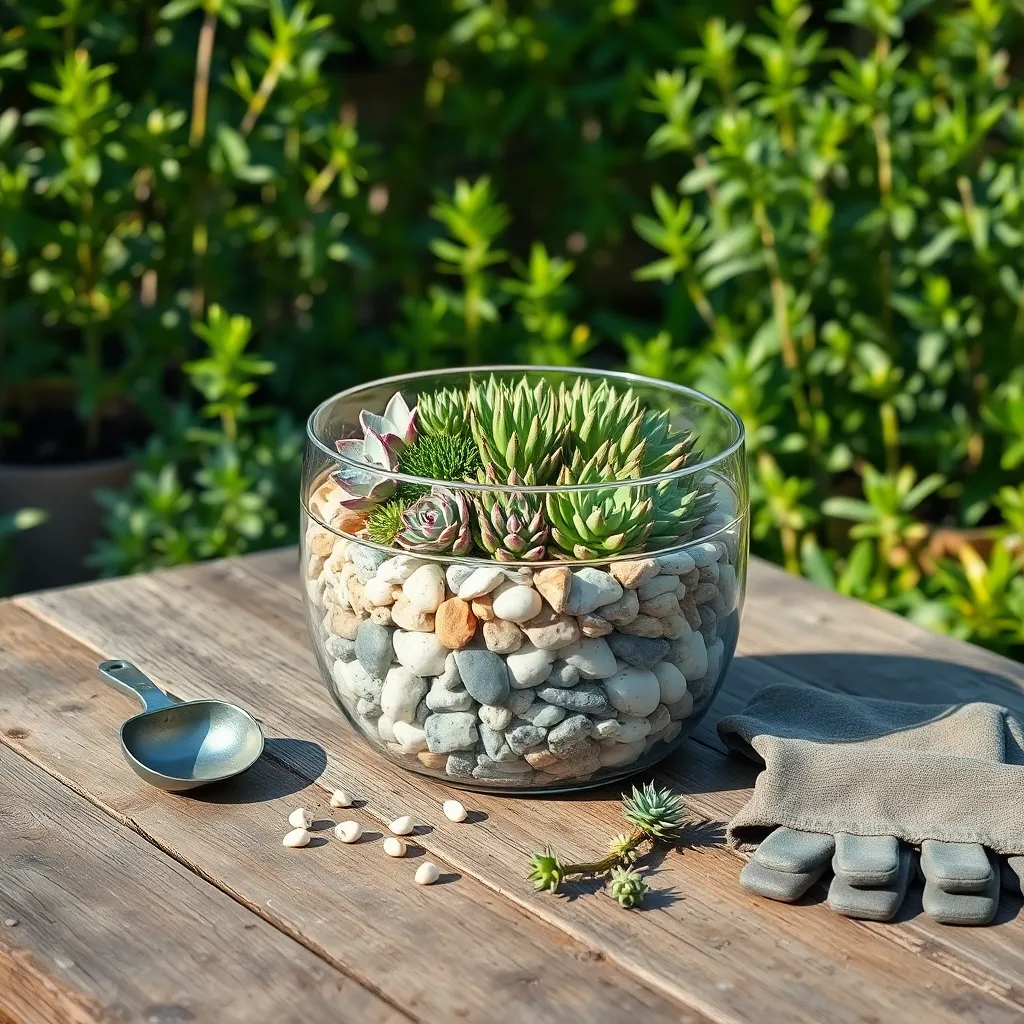 Layer Pebbles for Drainage