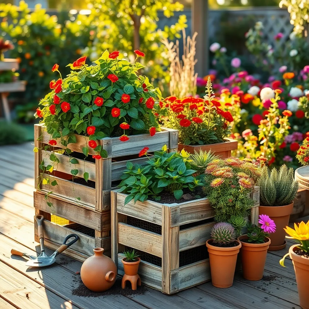 Transform Wooden Crates into Containers