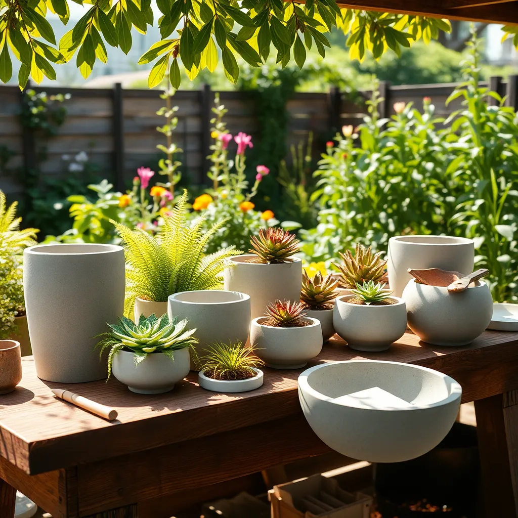 Design Concrete Planters with Molds