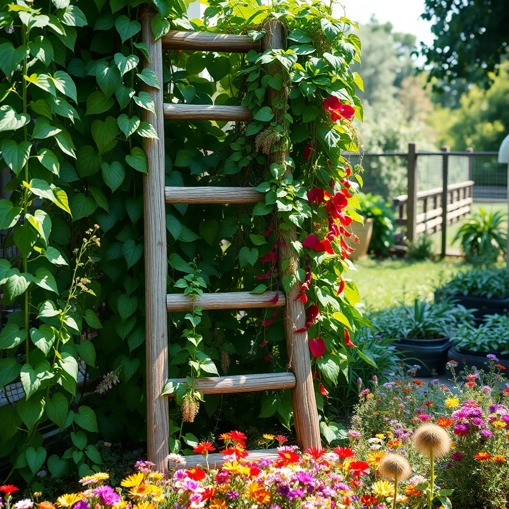 Construct Trellises from Discarded Ladders