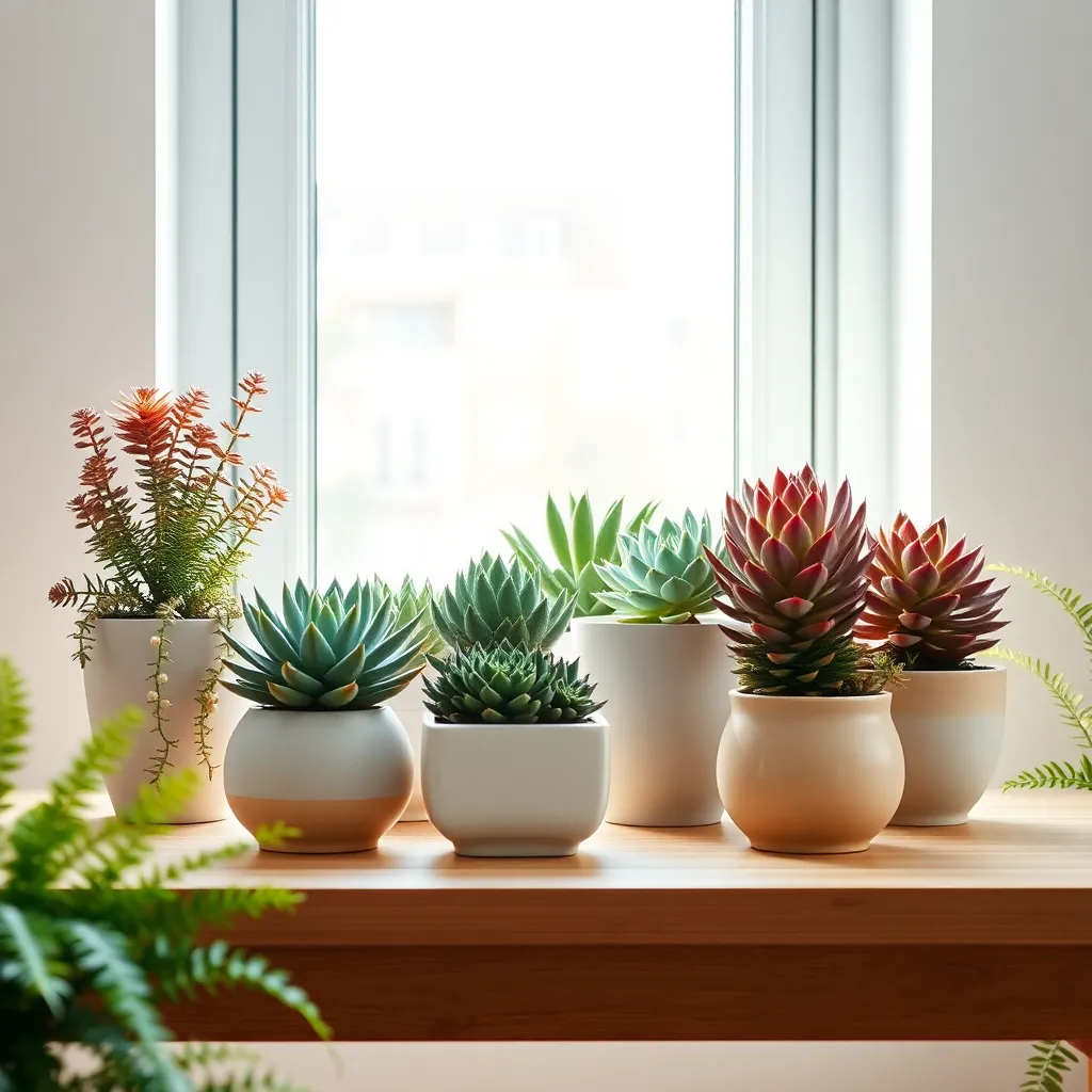 Succulents for Minimalist Desks