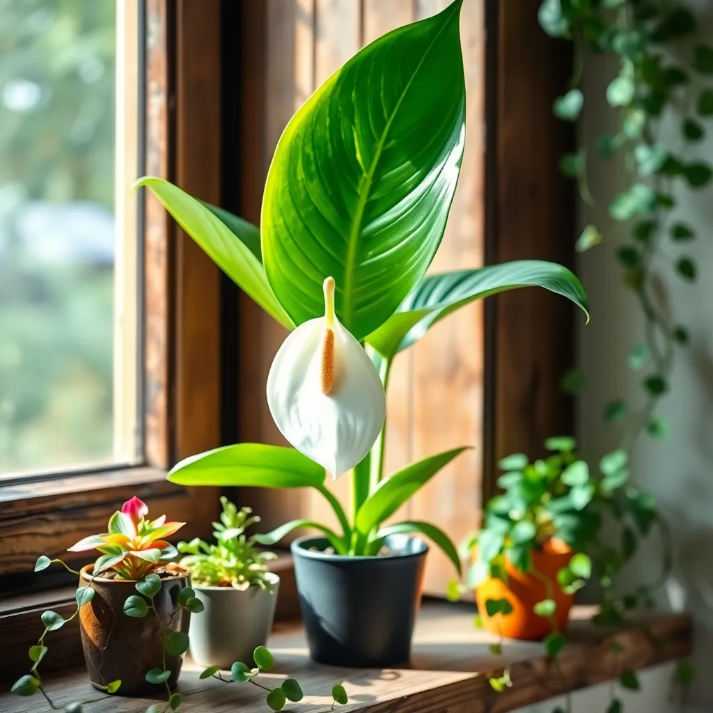 Peace Lily (Spathiphyllum wallisii)