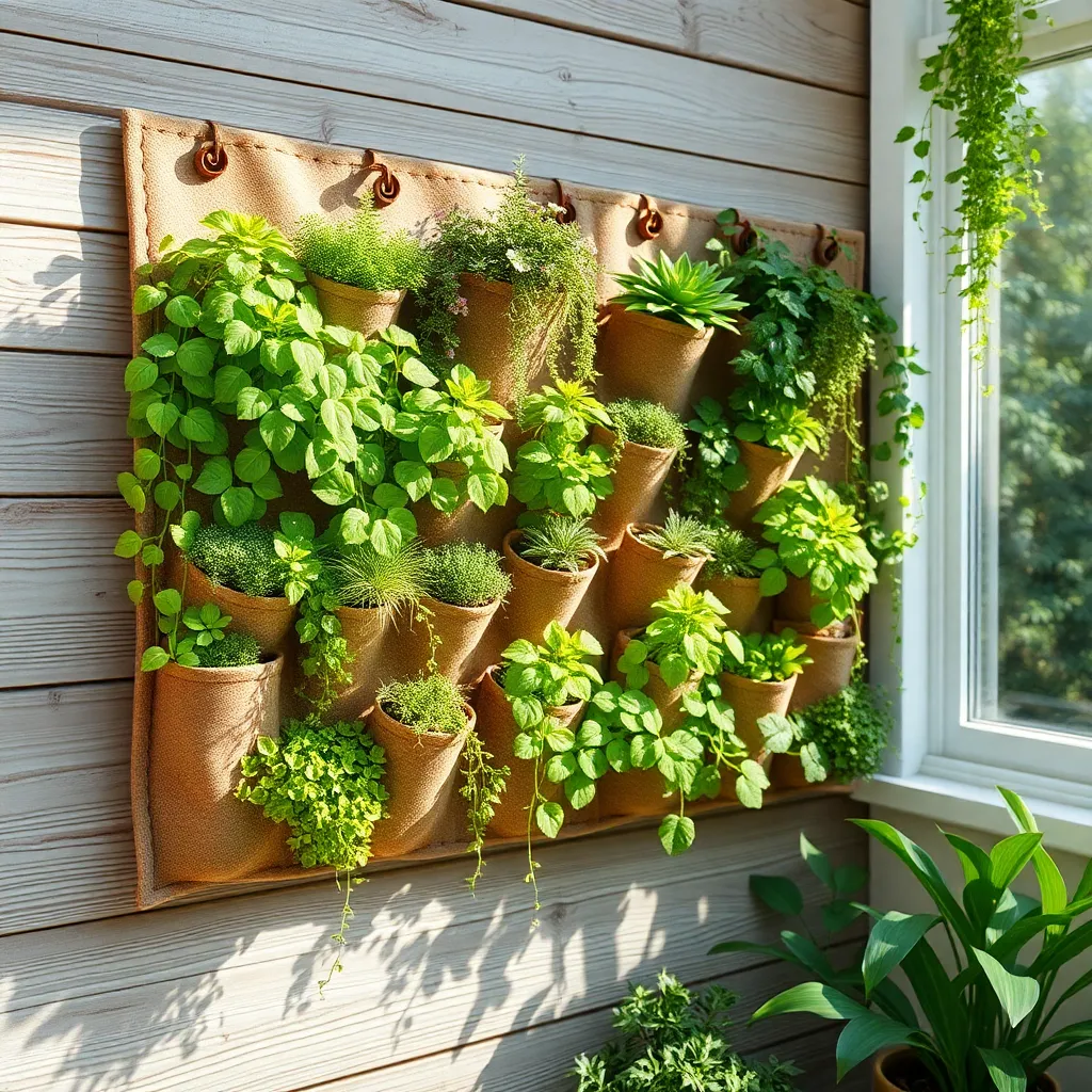 Hanging Pocket Gardens (Wall-Mounted Greenery)