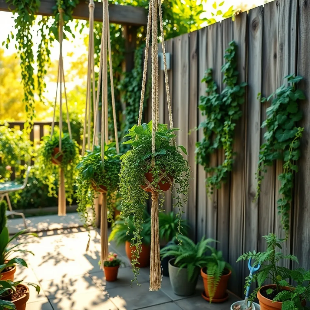 Make Hanging Planters from Macramé