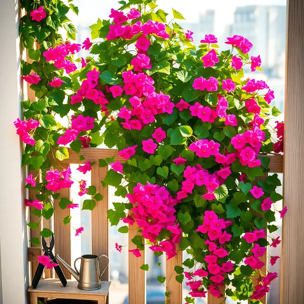 Trailing Ivy Geraniums (Vibrant Blooms and Space-Saving)