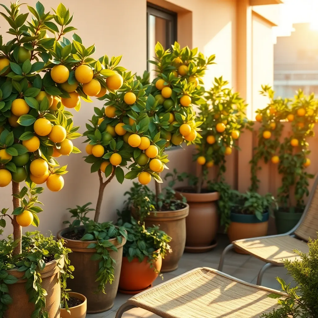 Dwarf Citrus Trees (Zesty Fruits in Small Spaces)
