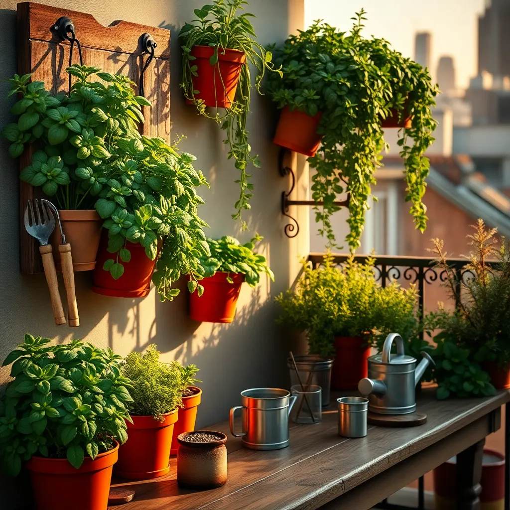 Vertical Herb Planters (Space-Saving Aromatics)