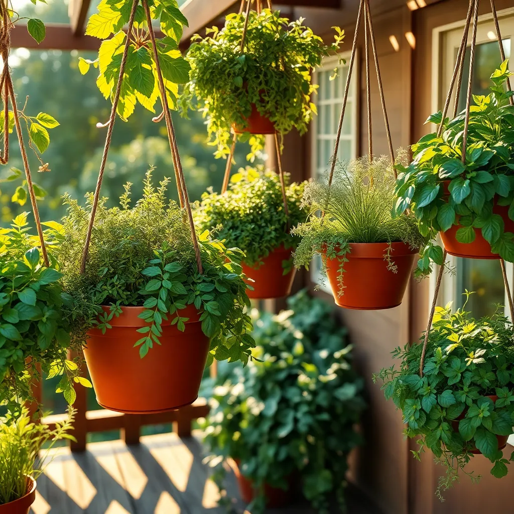 Hang Baskets in Sunny Spots