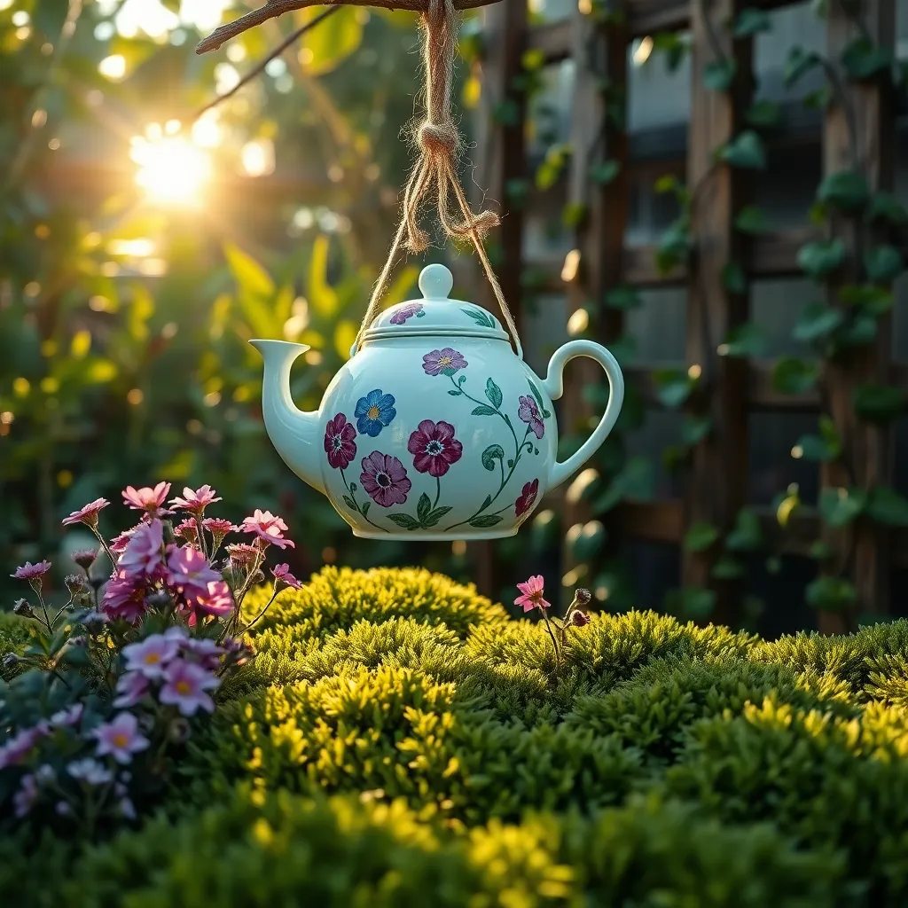 Craft Birdhouses from Old Teapots