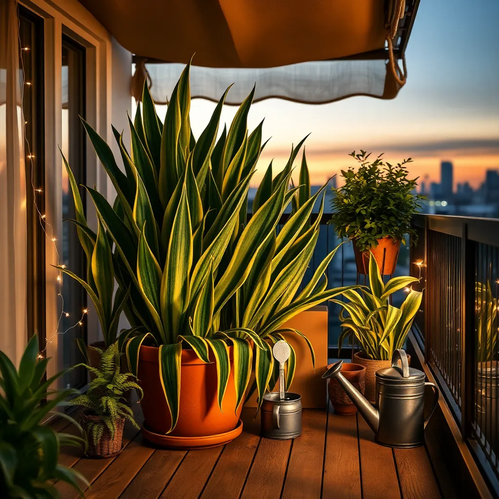 Snake Plant (Low-Light Tolerant and Air-Purifying)