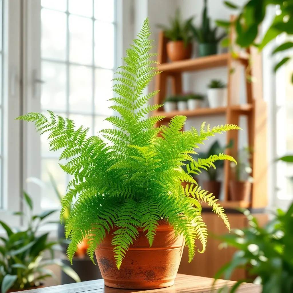 Boston Fern: Humidity-Loving Cleaner