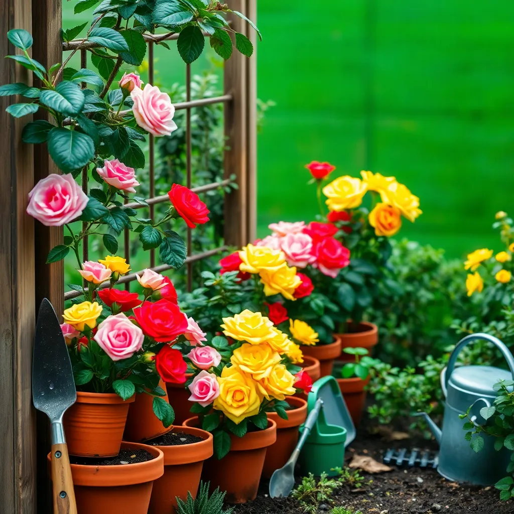 Miniature Roses (Colorful Blooms in Tight Spaces)